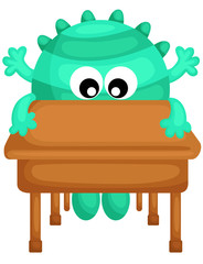 Green Monster on table