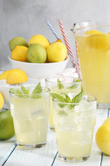 Lemonade,limes and lemons