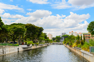 Fototapeta premium Singapore residential buildings