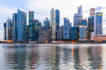 Naklejka premium Centrum Singapuru