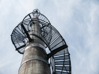 Lookout tower built on  TV transmitter, 