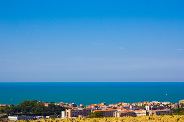 Vista panoramica del mare di Ancona