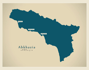 Modern Map - Abkhazia GE