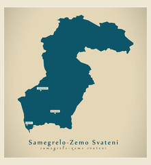 Modern Map - Samegrelo-Zemo Svateni GE