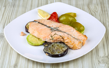 Baked salmon