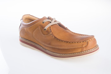 shoe. men's fashion shoe on a background