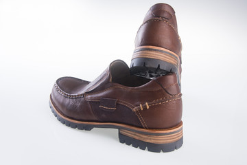 shoe. men's fashion shoe on a background