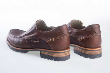 shoe. men's fashion shoe on a background