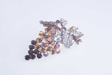 brooch. brooch on the background
