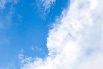 colorful dramatic sky with cloud at sunset