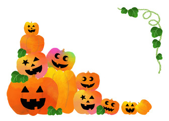 カボチャ　ジャックオーランタン　ハロウィン