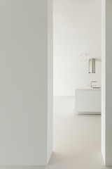 Interior,  kitchen view from the passage