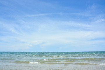 tropical sea and blue sky