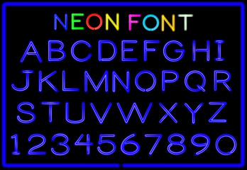 Neon letters