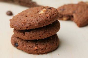 Fototapeta na wymiar Chocolate chip cookies