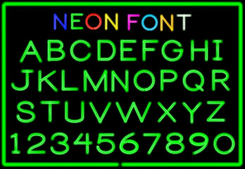 Neon letters