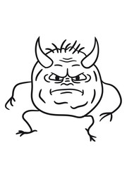 devil demon satan weight less alien horns evil