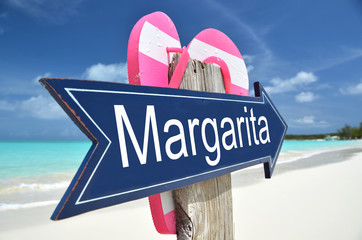 Margarita arrow on the beach