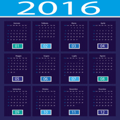 Calendario 2016