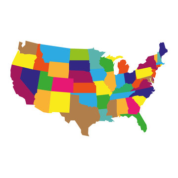 PrintDetailed USA Map