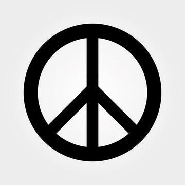 Black peace symbol