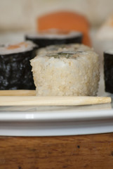 Tasty Japanese sushi set
