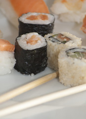 Tasty Japanese sushi set