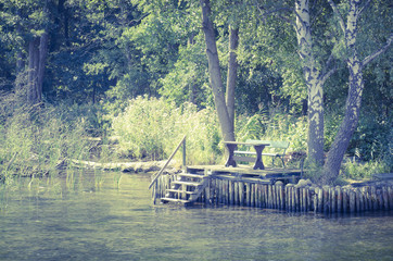 Romantischer Platz am Plauer See