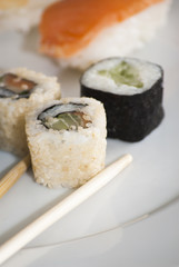 Tasty Japanese sushi set