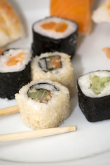 Tasty Japanese sushi set