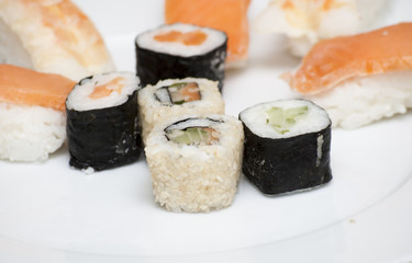 Tasty Japanese sushi set