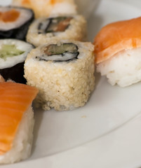 Tasty Japanese sushi set