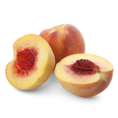  ripe peach and peach halves