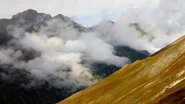 View of the mountains and valleys of Turkey