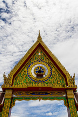 Thailand temple arch and the beautiful sky.