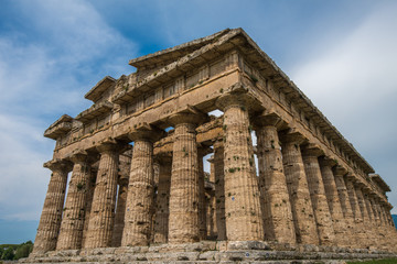 temple of Hera at Paestum archaeological site, Italy