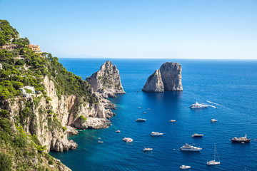 Capri island in  Italy
