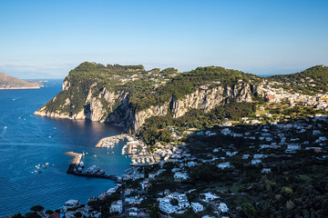 Capri island in  Italy