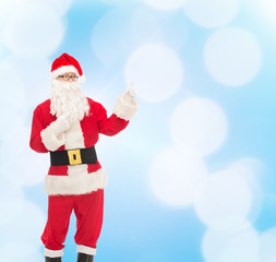 man in costume of santa claus