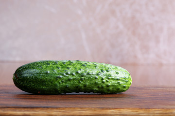 fresh cucumber on the table