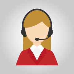 Call center. Women call center. Help desk. Operator. Support 24