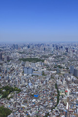 都心の風景／目黒周辺の空撮