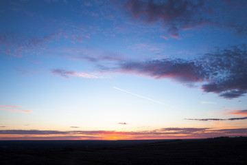 sky with clouds in the evening