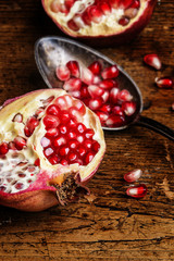 pomegranate close up