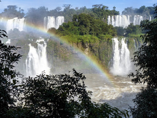 Iguazu waterfalls at Border of Brazil and Argentina.
