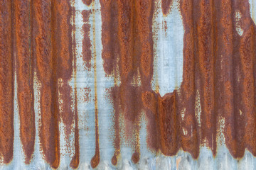 Rust texture as metal plate background.