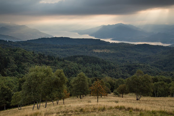 vista panoramica dal Mottarone del lago Maggiore