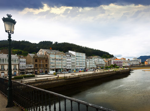 View of Viveiro with river. Galicia