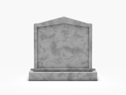 gravestone isolated on white background