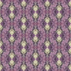 Seamlessly repeating ornamental wallpaper or textile pattern with hand painted floral motives.
